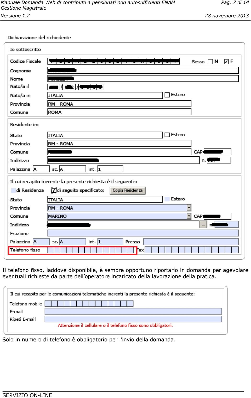 da parte dell operatore incaricato della lavorazione della