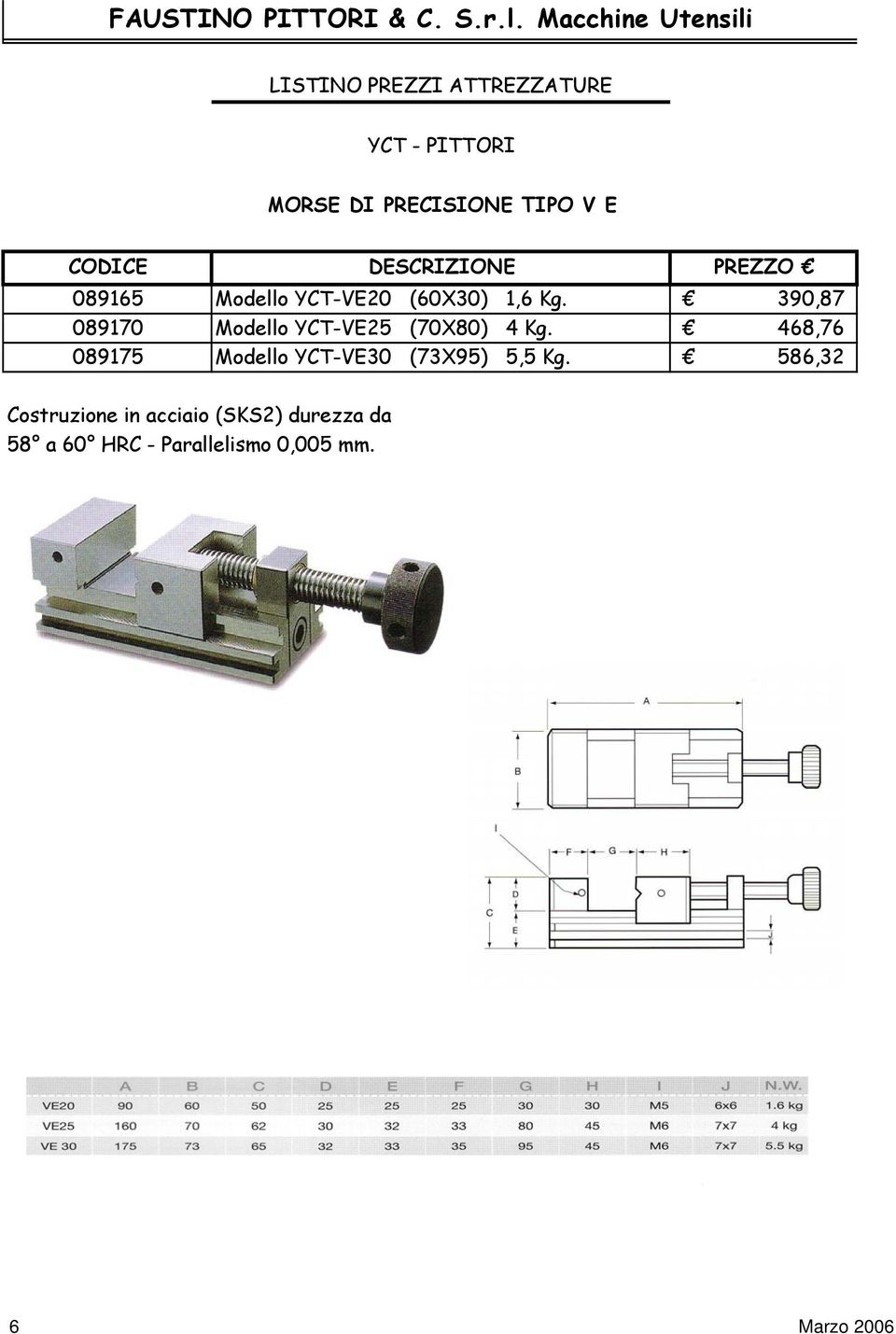 468,76 089175 Modello YCT-VE30 (73X95) 5,5 Kg.