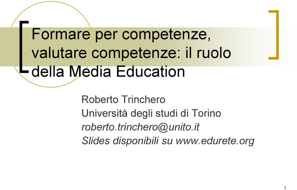 Università degli studi di Torino roberto.