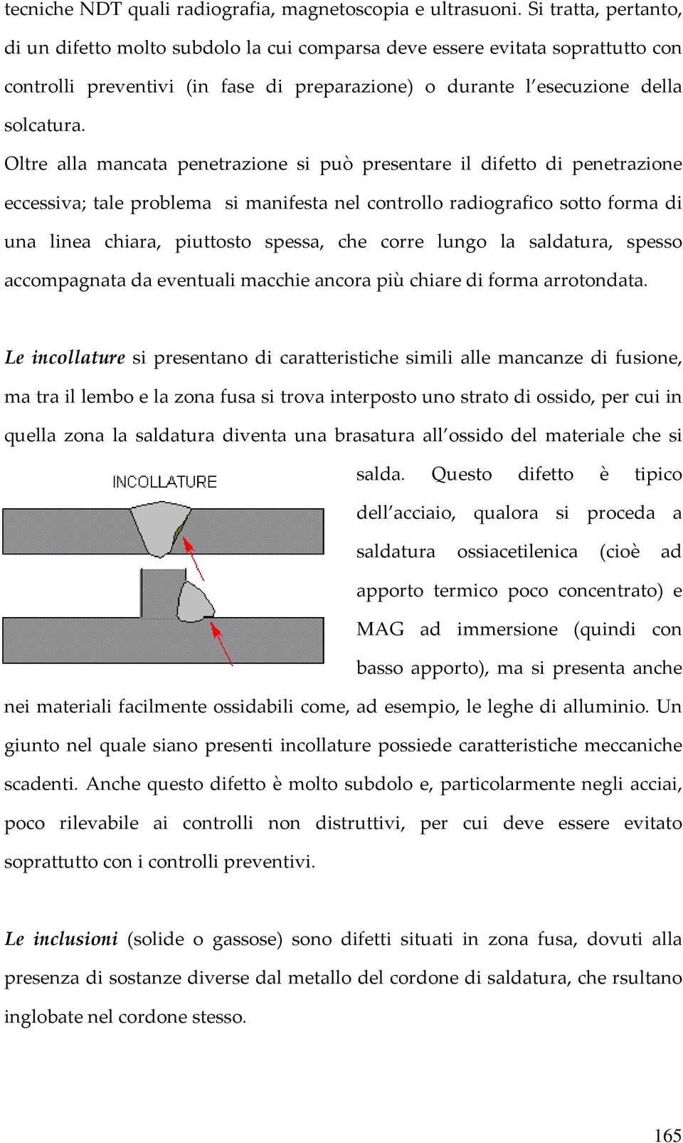 Oltre alla mancata penetrazione si può presentare il difetto di penetrazione eccessiva; tale problema si manifesta nel controllo radiografico sotto forma di una linea chiara, piuttosto spessa, che