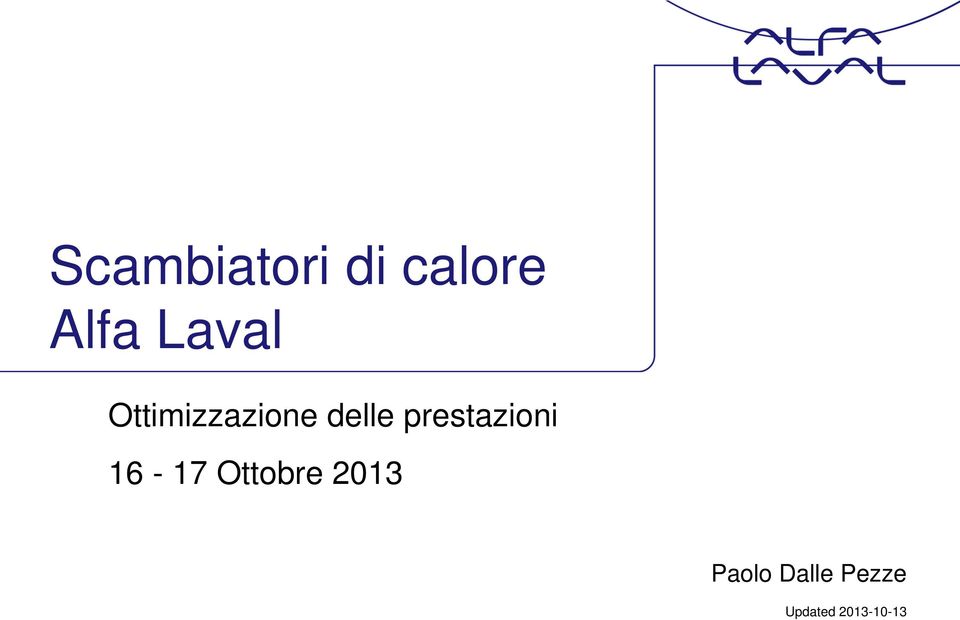 prestazioni 16-17 Ottobre 2013