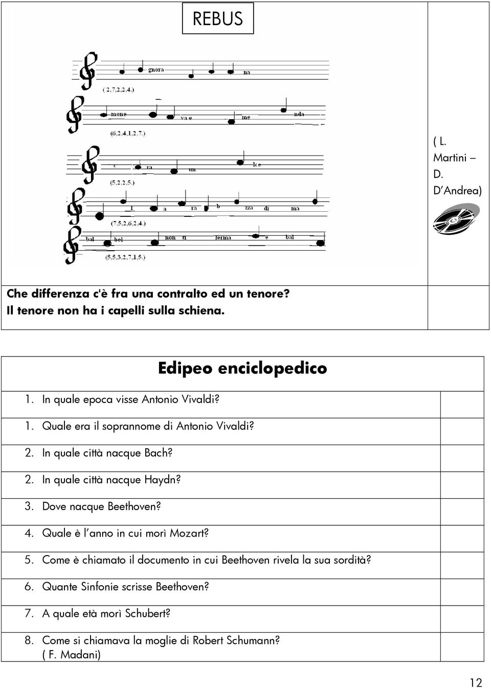 Cruciverba Rebus Giochi Di Abilita Musicale Quiz Sudoku Aneddoti Pdf Download Gratuito