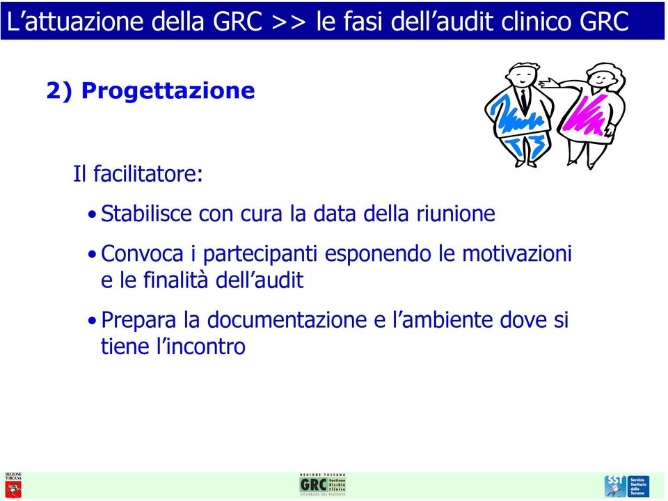 riunione Convoca i partecipanti esponendo le motivazioni e le