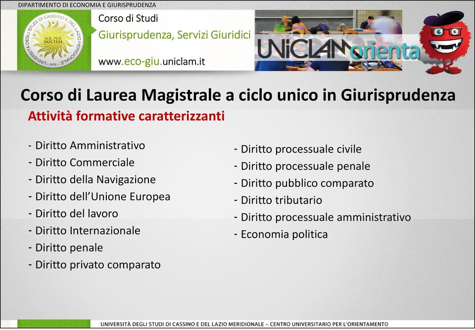 lavoro - Diritto Internazionale - Diritto penale - Diritto privato comparato - Diritto processuale civile -