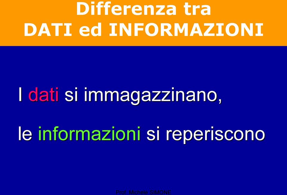 immagazzinano, le