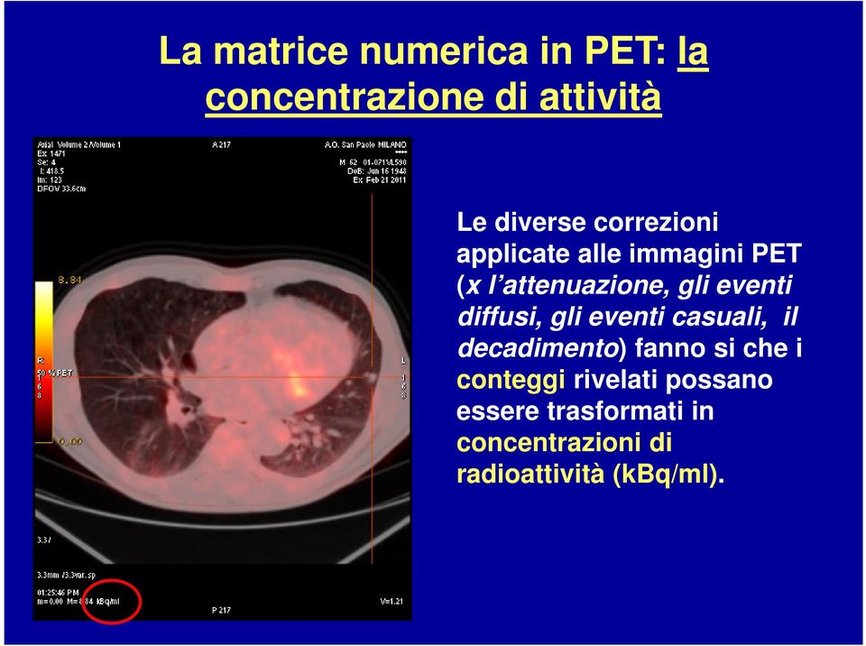 diffusi, gli eventi casuali, il decadimento) fanno si che i conteggi