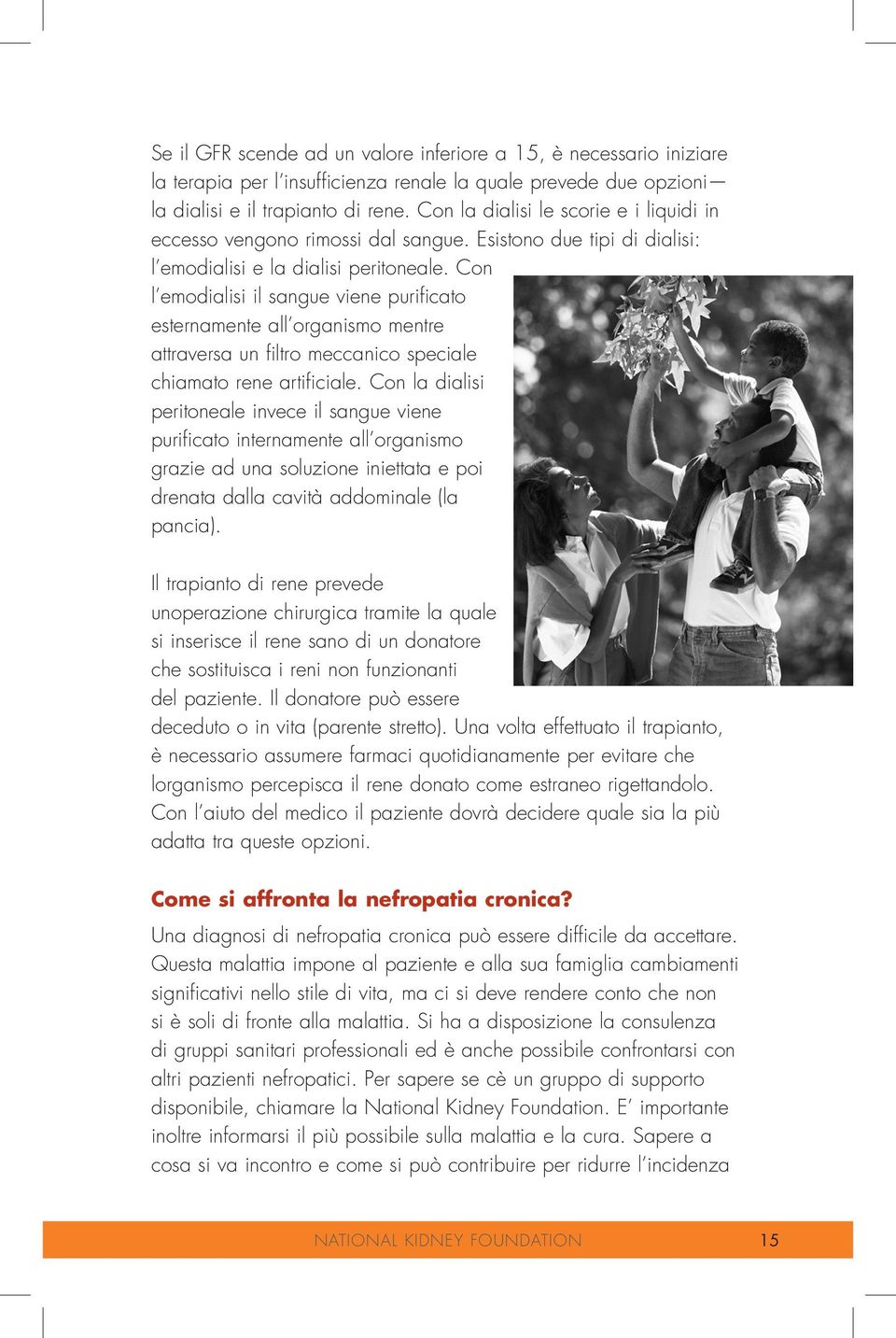 Con l emodialisi il sangue viene purificato esternamente all organismo mentre attraversa un filtro meccanico speciale chiamato rene artificiale.