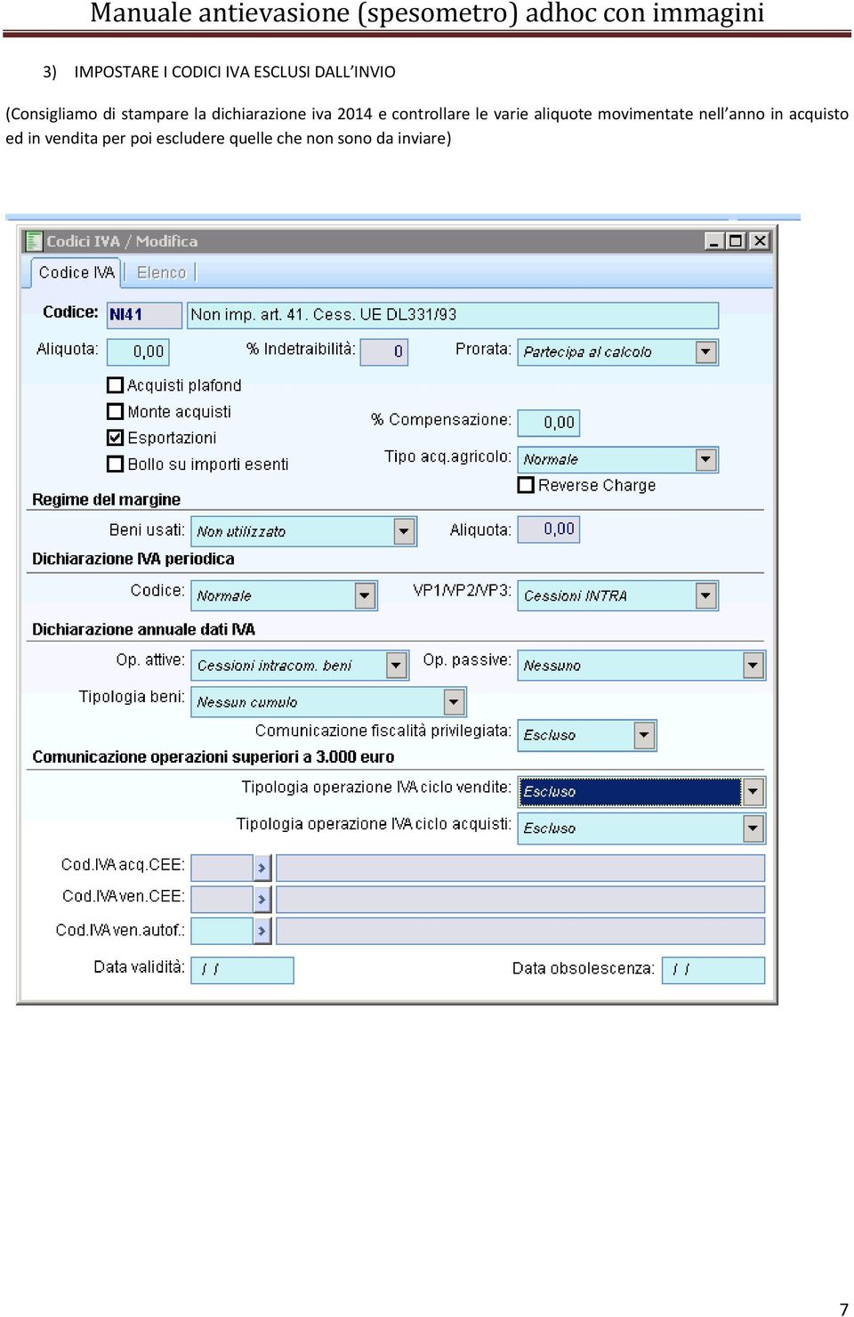 controllare le varie aliquote movimentate nell anno in