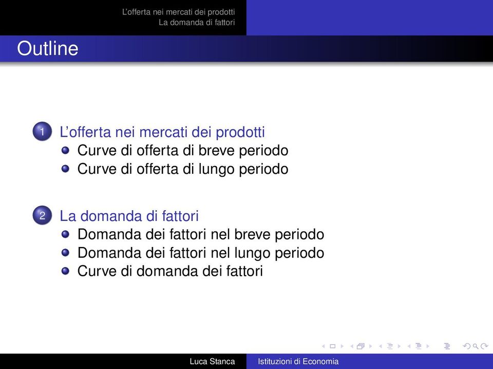 breve periodo Curve di offerta di lungo periodo 2