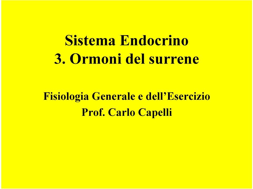 Fisiologia Generale e