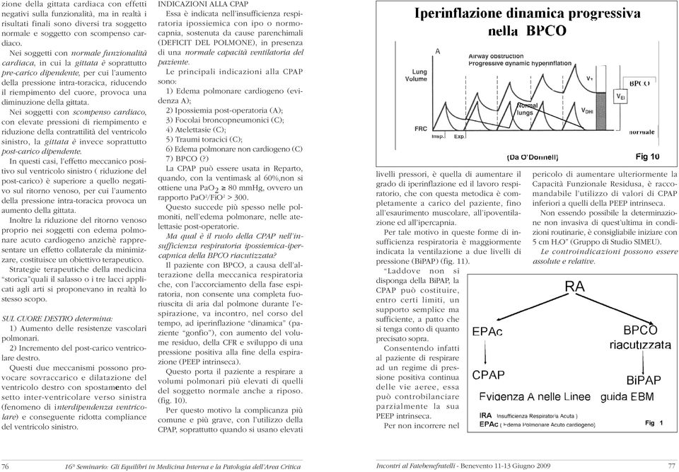 una diminuzione della gittata.