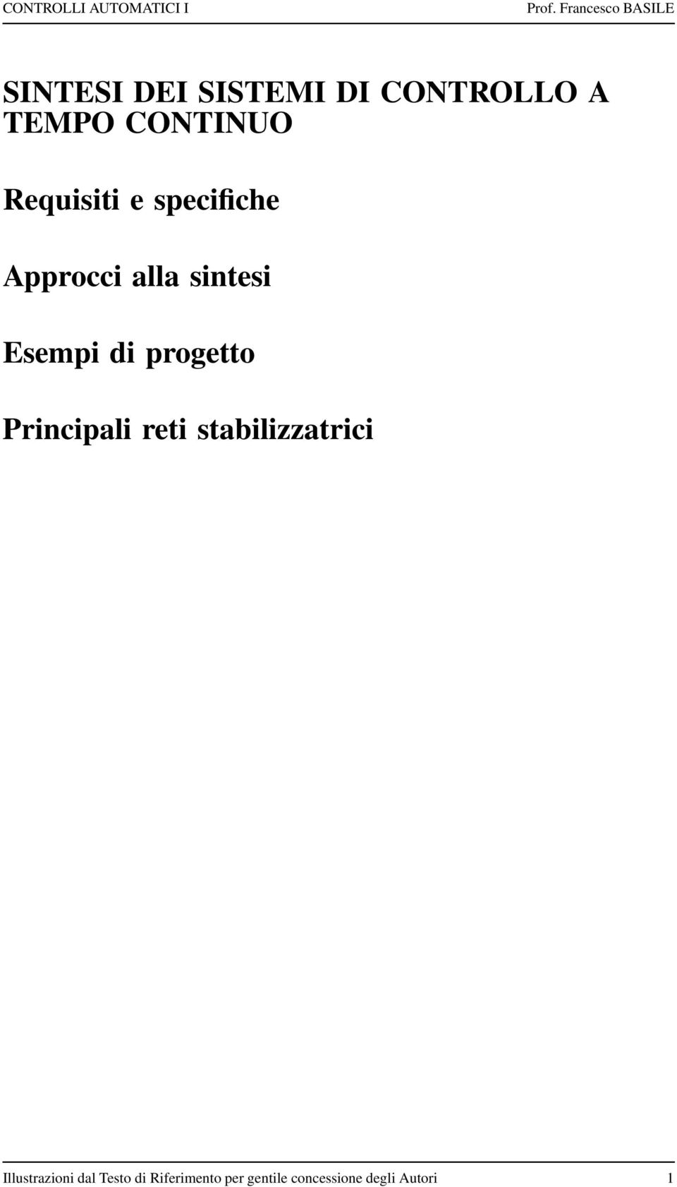 progetto Principali reti stabilizzatrici Illustrazioni