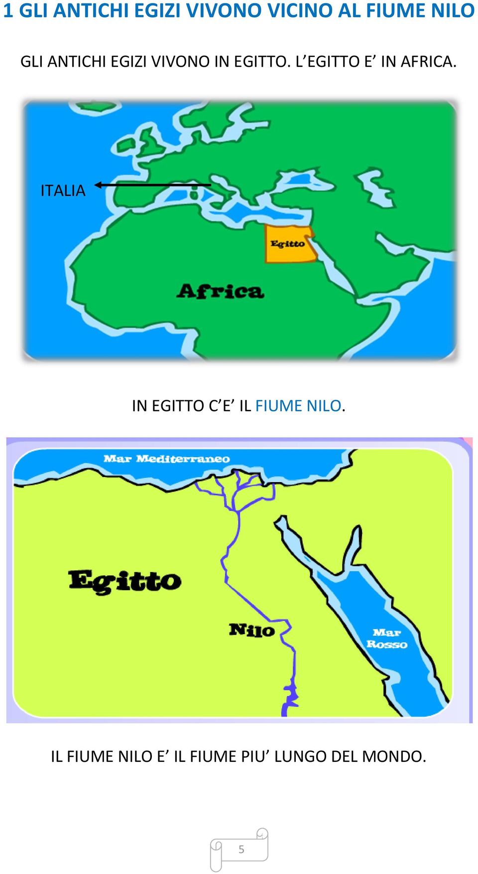 L EGITTO E IN AFRICA.