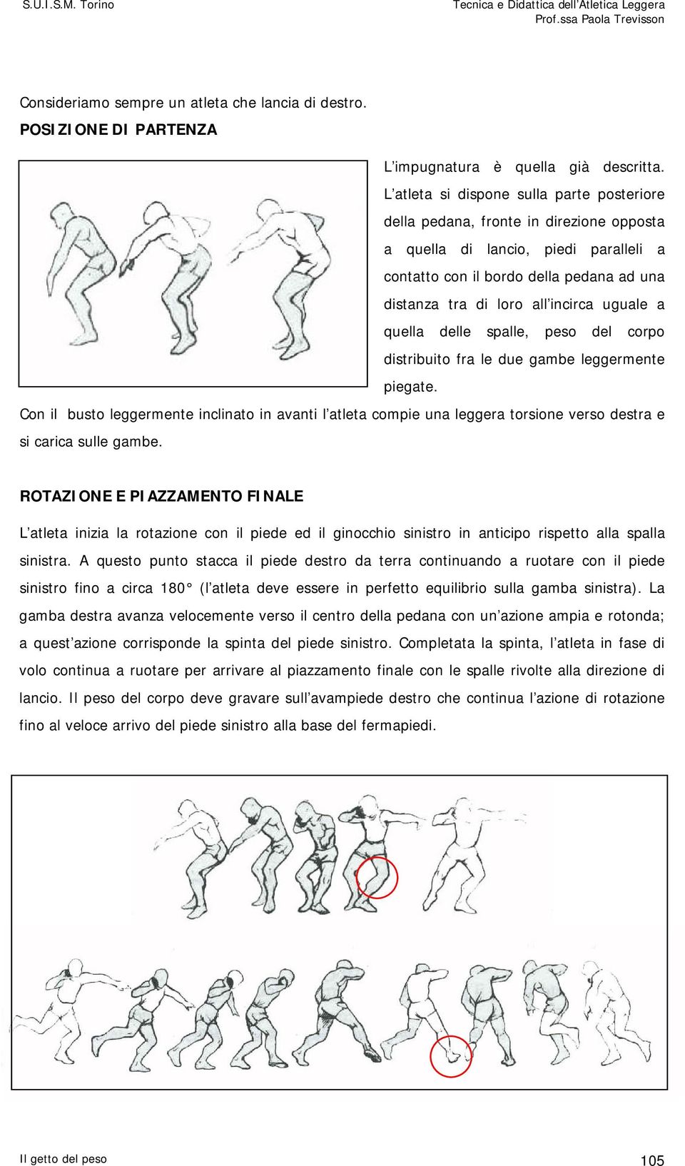 uguale a quella delle spalle, peso del corpo distribuito fra le due gambe leggermente piegate.