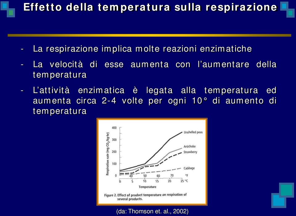 della temperatura - L attività enzimatica è legata alla temperatura ed