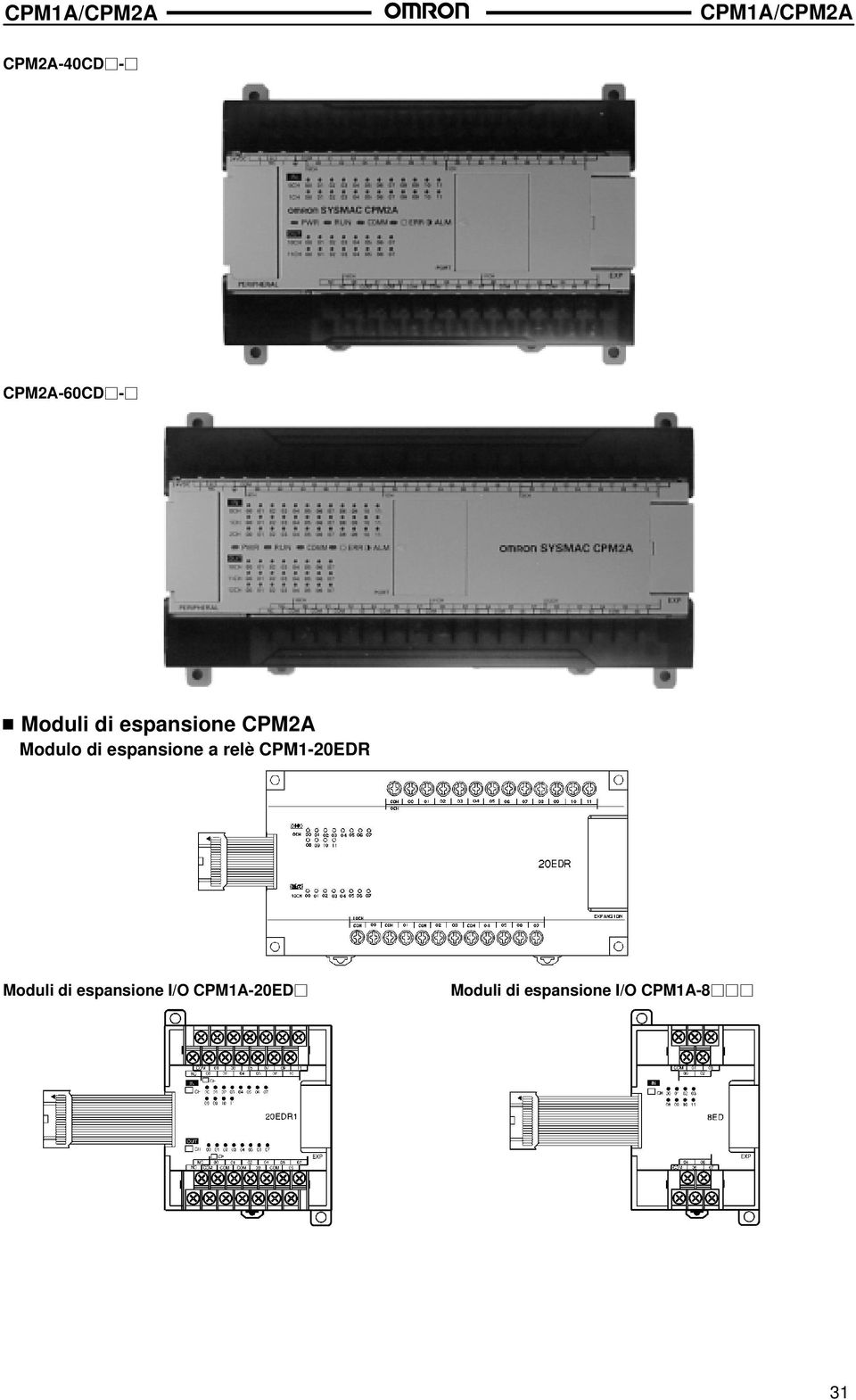 relè CPM1-20EDR Moduli di espansione I/O
