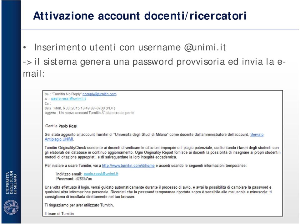 utenti con username @unimi.