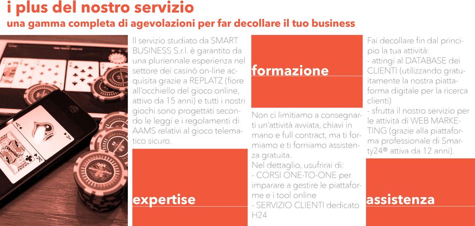 telematico sicuro. expertise formazione Non ci limitiamo a consegnarti un attività avviata, chiavi in mano e full contract, ma ti formiamo e ti forniamo assistenza gratuita.