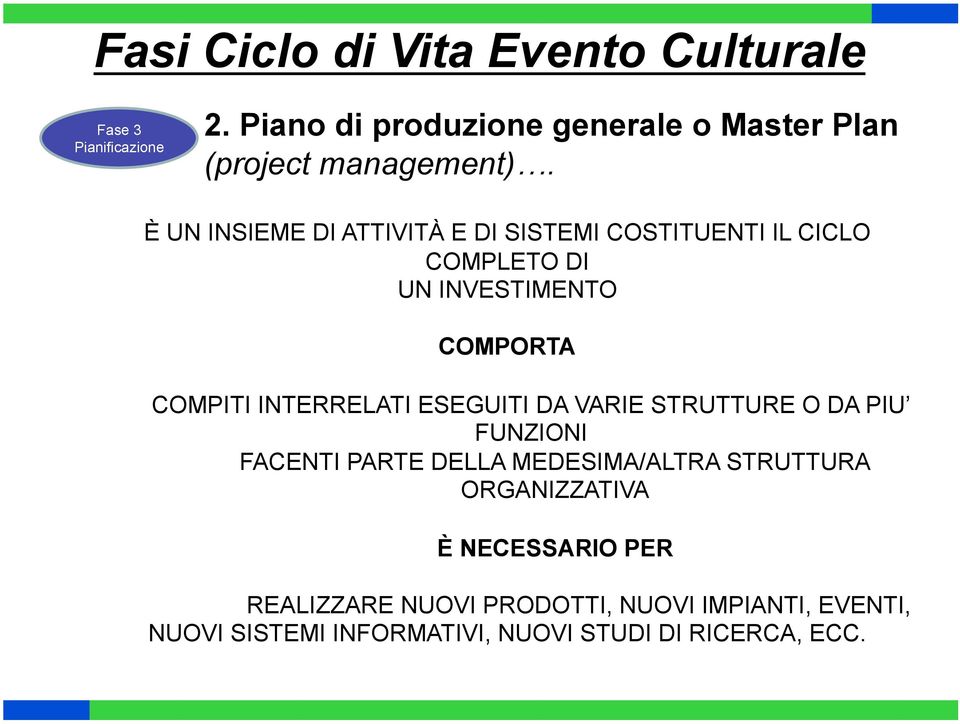 COMPITI INTERRELATI ESEGUITI DA VARIE STRUTTURE O DA PIU FUNZIONI FACENTI PARTE DELLA MEDESIMA/ALTRA