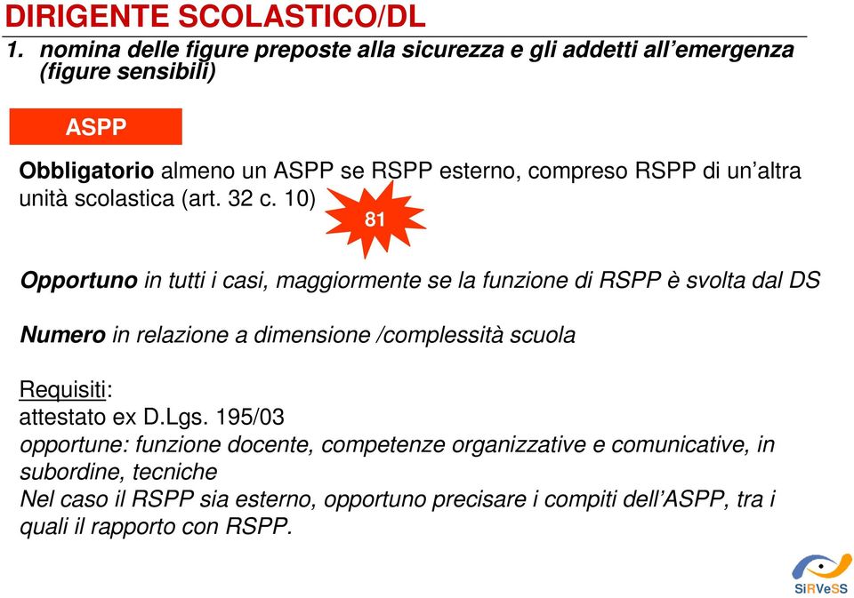 RSPP di un altra unità scolastica (art. 32 c.