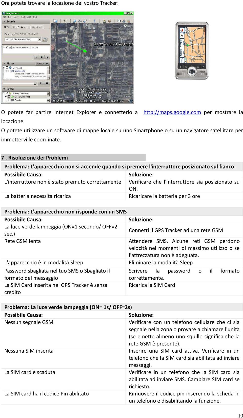 Risoluzione dei Problemi Problema: L'apparecchio non si accende quando si premere l'interruttore posizionato sul fianco.