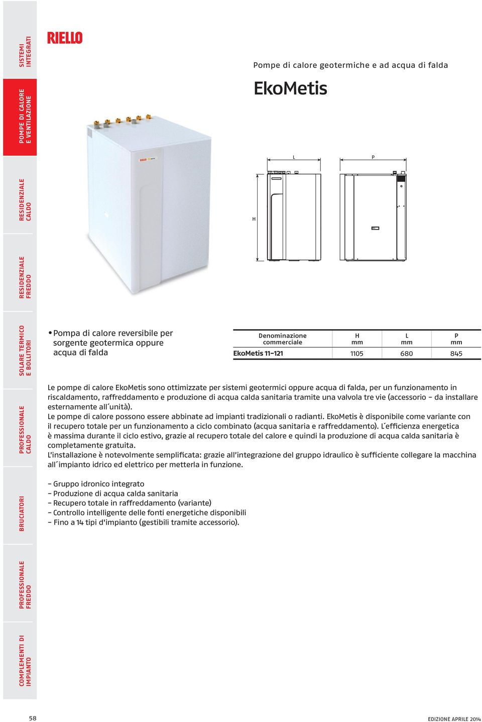 installare esternamente all unità). e pompe di calore possono essere abbinate ad impianti tradizionali o radianti.