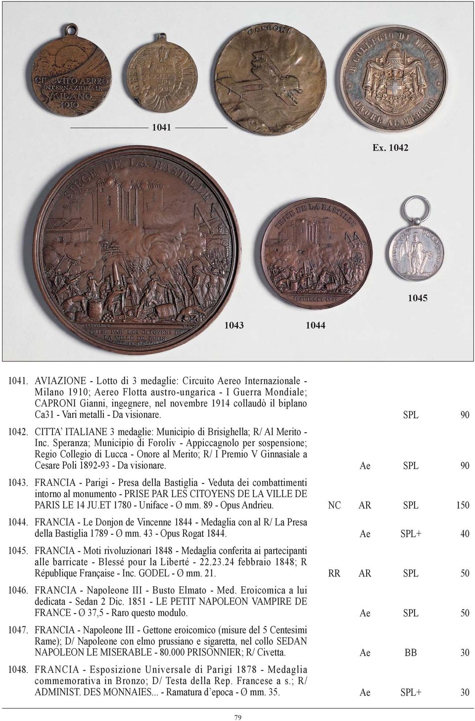 Vari metalli - Da visionare. SPL 90 1042. CITTA ITALIANE 3 medaglie: Municipio di Brisighella; R/ Al Merito - Inc.