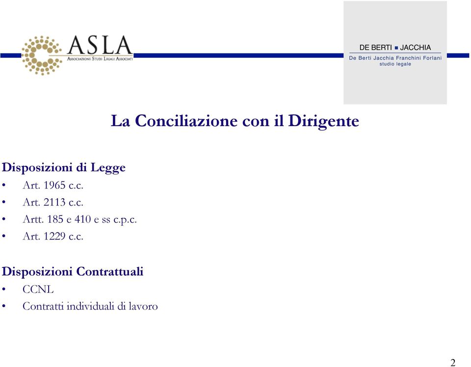 c. Disposizioni Contrattuali CCNL