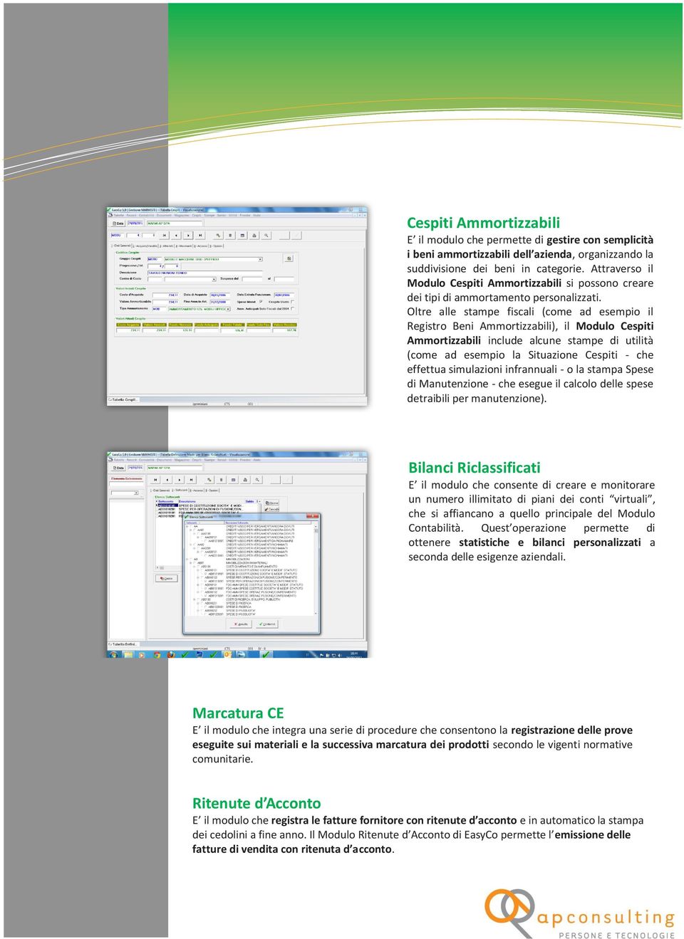 Oltre alle stampe fiscali (come ad esempio il Registro Beni Ammortizzabili), il Modulo Cespiti Ammortizzabili include alcune stampe di utilità (come ad esempio la Situazione Cespiti - che effettua