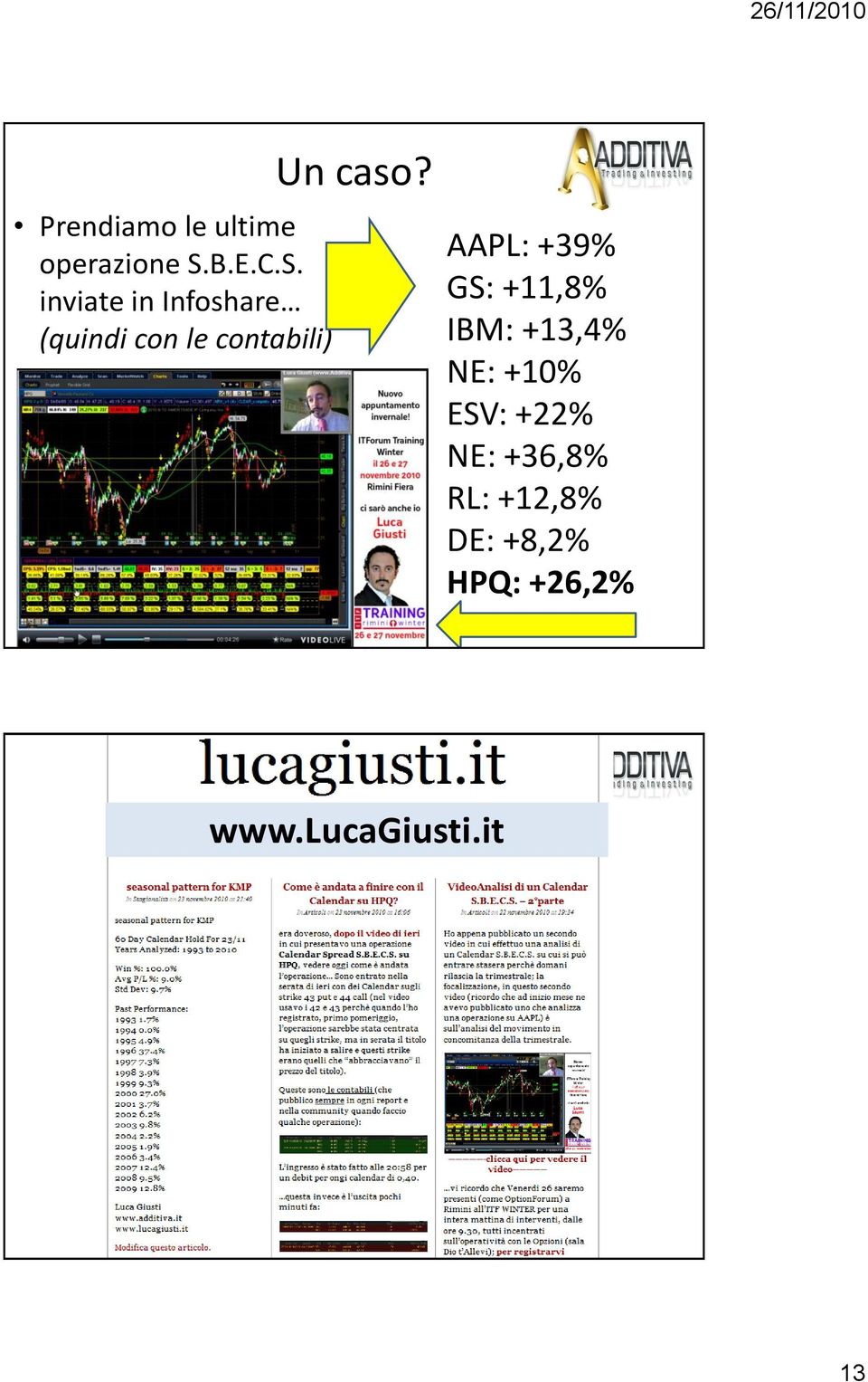 inviate in Infoshare (quindi con le contabili) Un