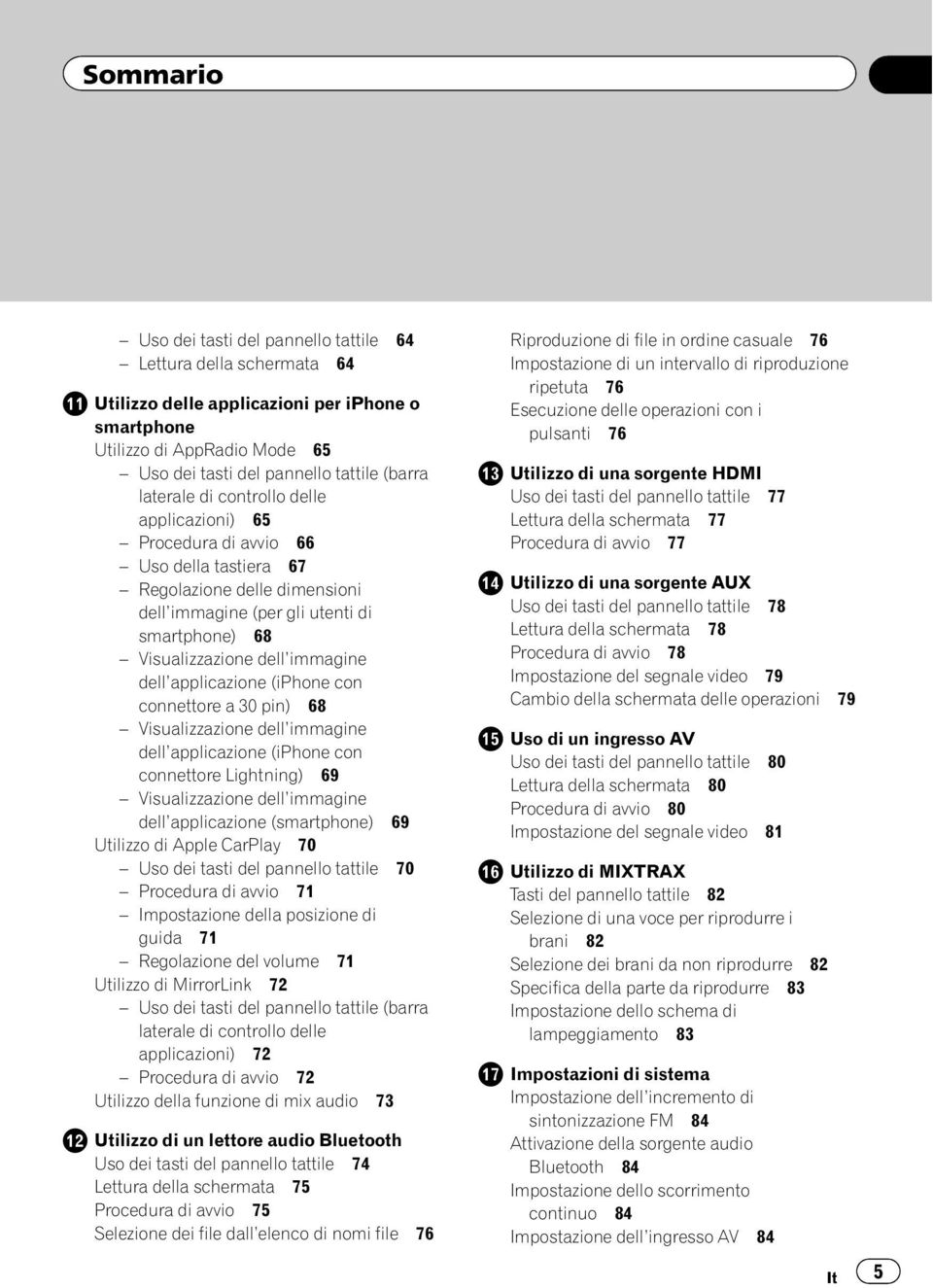 dell applicazione (iphone con connettore a 30 pin) 68 Visualizzazione dell immagine dell applicazione (iphone con connettore Lightning) 69 Visualizzazione dell immagine dell applicazione (smartphone)