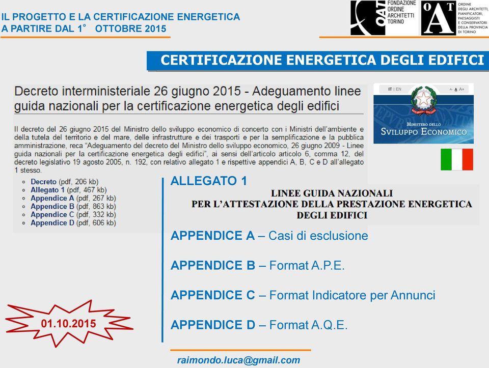 DICE B Format A.P.E. APPENDICE C