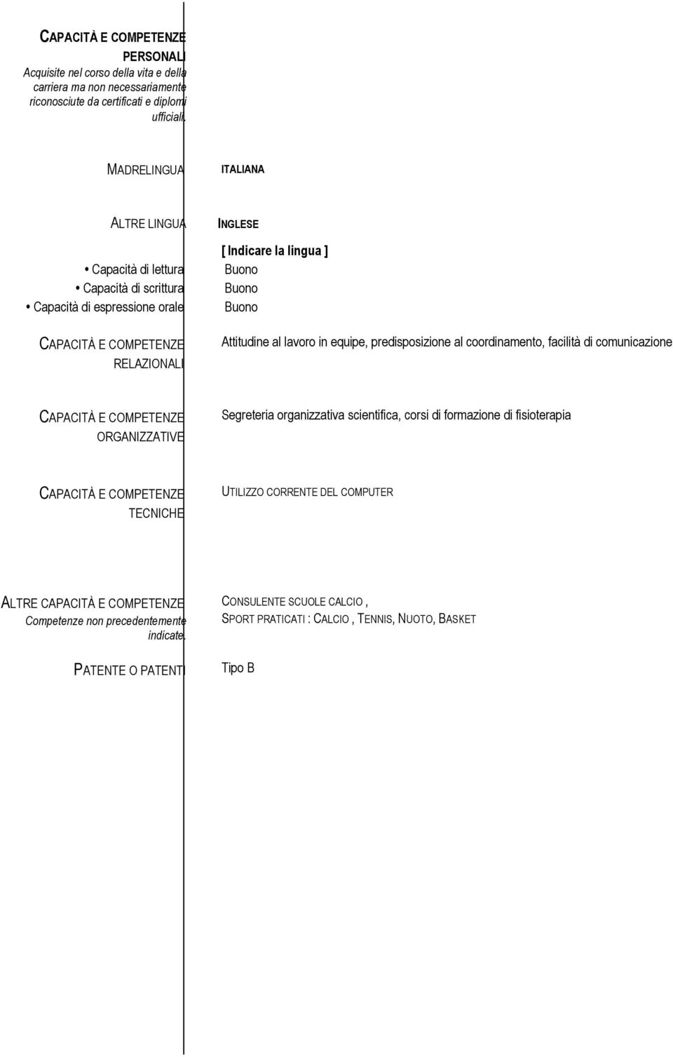 Buono Attitudine al lavoro in equipe, predisposizione al coordinamento, facilità di comunicazione ORGANIZZATIVE Segreteria organizzativa scientifica, corsi di