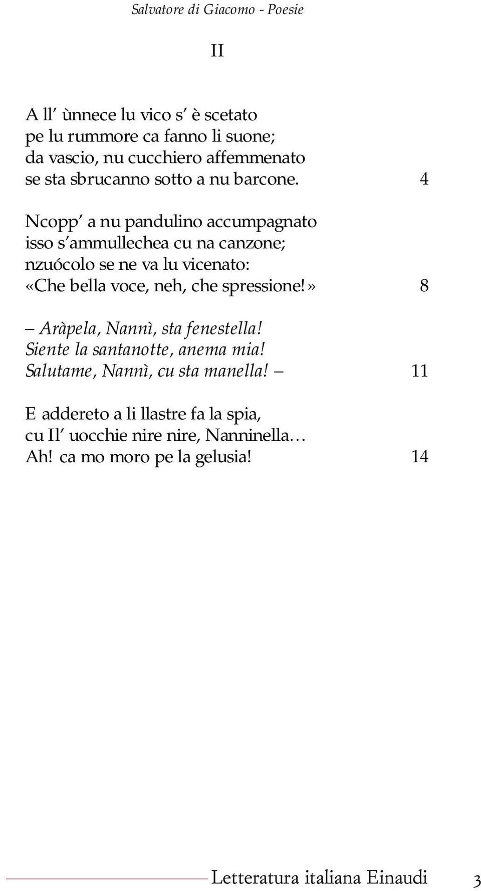 Poesie Di Natale In Napoletano.Poesie Di Salvatore Di Giacomo Letteratura Italiana Einaudi Pdf Free Download