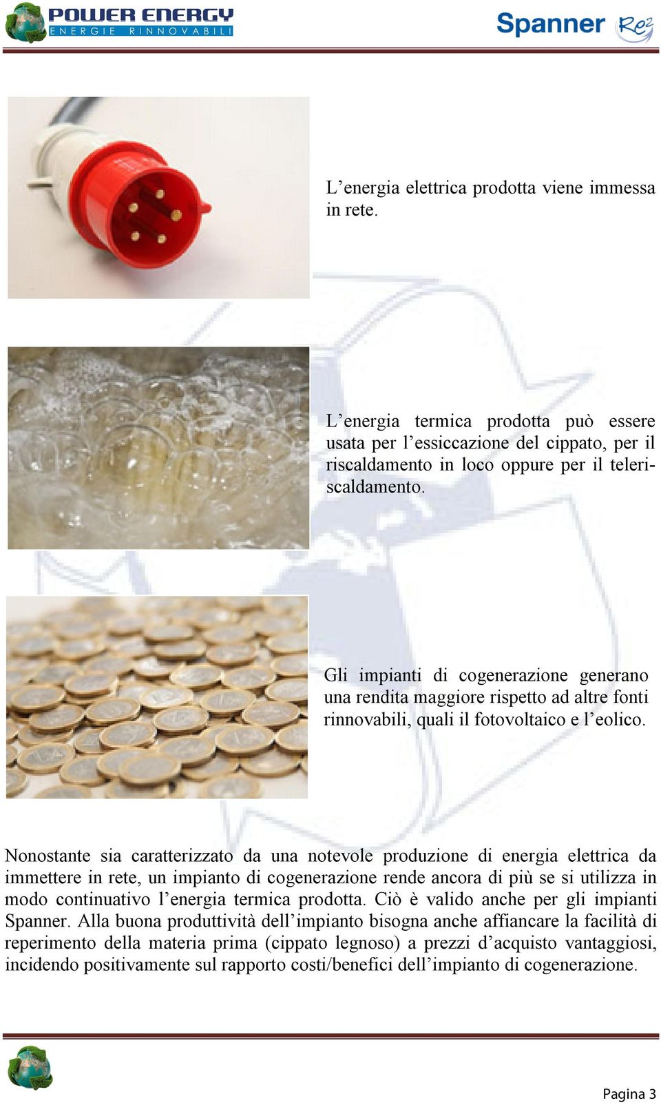 Nonostante sia caratterizzato da una notevole produzione di energia elettrica da immettere in rete, un impianto di cogenerazione rende ancora di più se si utilizza in modo continuativo l energia