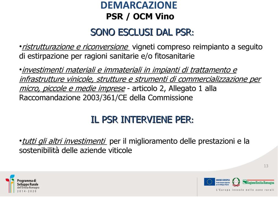 strutture e strumenti di commercializzazione per micro, piccole e medie imprese - articolo 2, Allegato 1 alla Raccomandazione 2003/361/CE