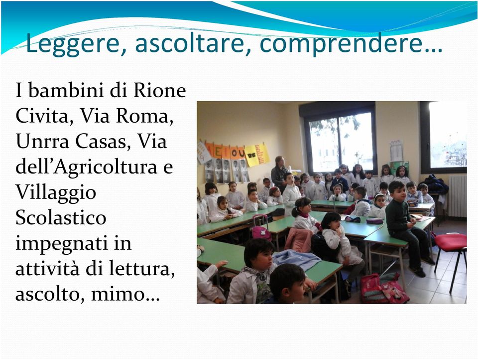 dell Agricoltura e Villaggio Scolastico