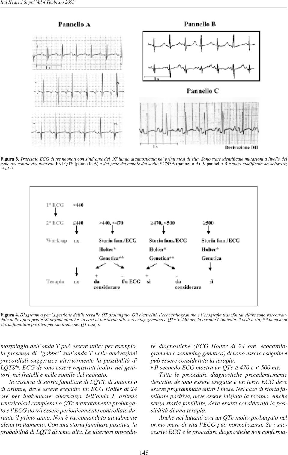 44. Figura 4. Diagramma per la gestione dell intervallo QT prolungato. Gli elettroliti, l ecocardiogramma e l ecografia transfontanellare sono raccomandate nelle appropriate situazioni cliniche.