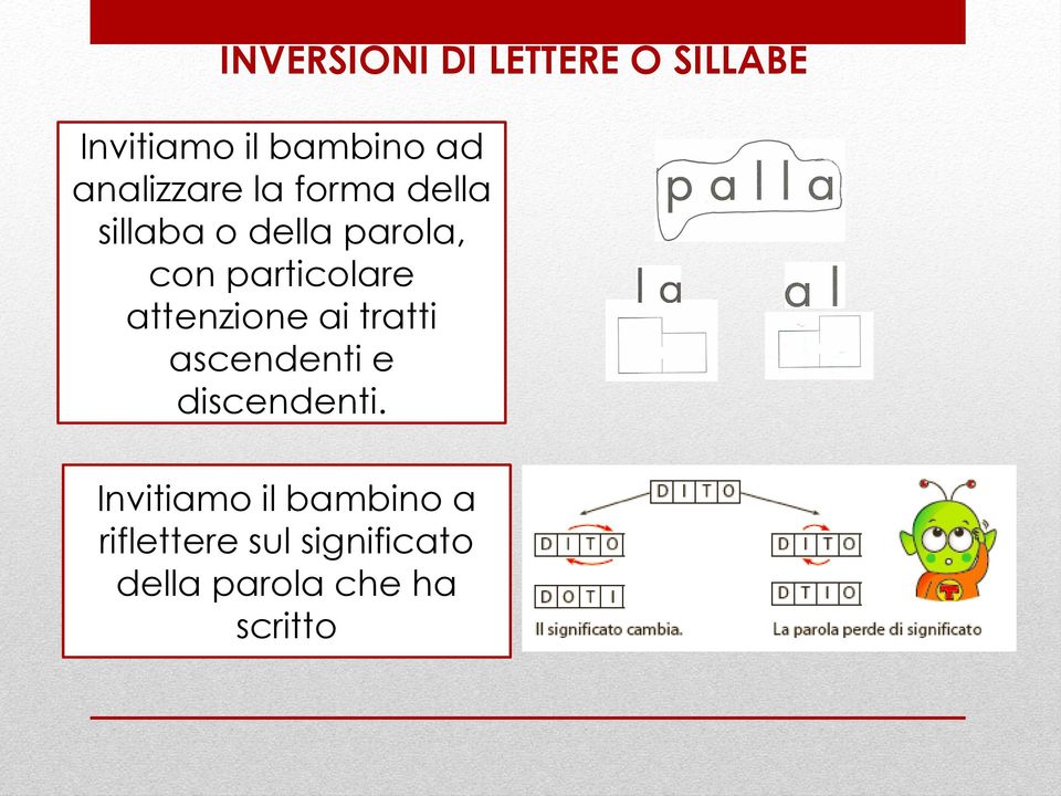 particolare attenzione ai tratti ascendenti e discendenti.