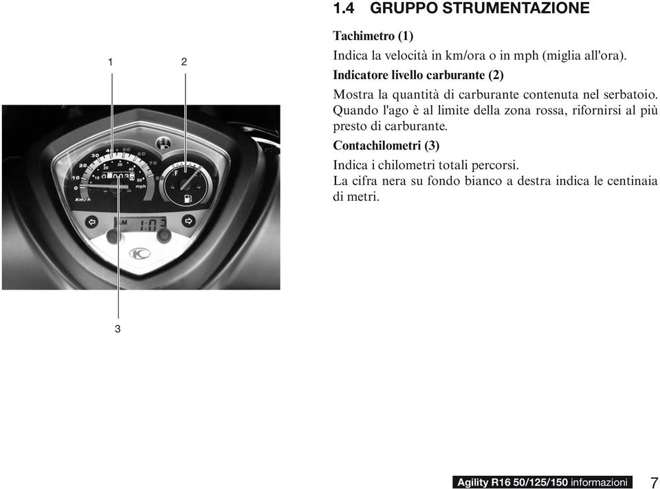 Quando l'ago è al limite della zona rossa, rifornirsi al più presto di carburante.