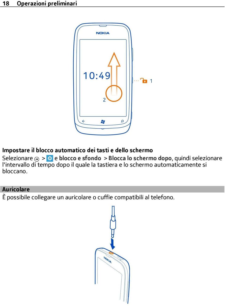 l'intervallo di tempo dopo il quale la tastiera e lo schermo automaticamente si