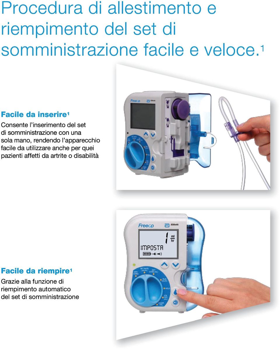 rendendo l apparecchio facile da utilizzare anche per quei pazienti affetti da artrite o