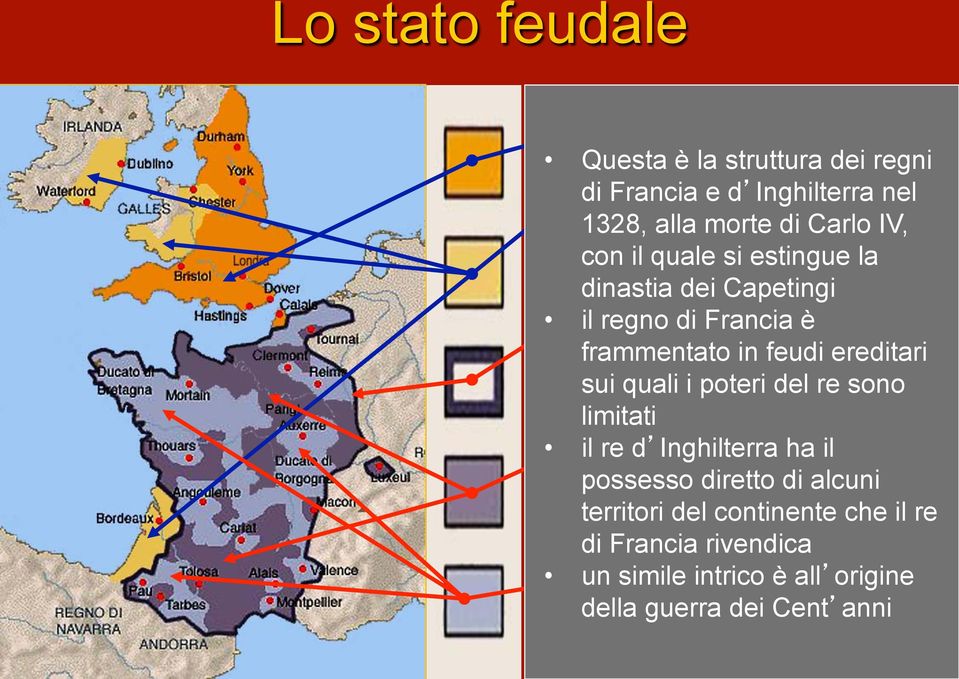 ereditari sui Francia quali i poteri del re sono limitati il Domini re d Inghilterra diretti ha del il possesso diretto di alcuni territori