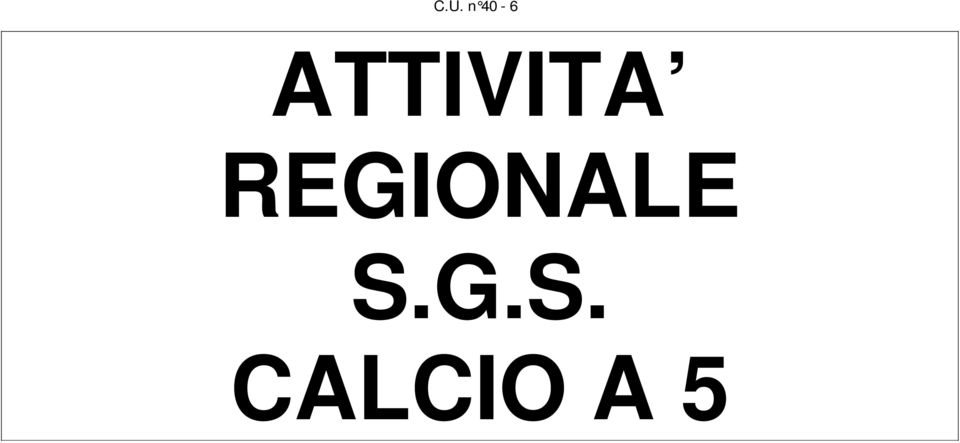 REGIONALE S.