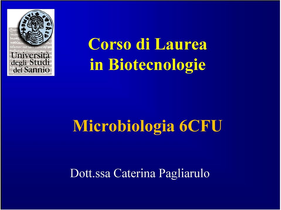 Microbiologia 6CFU