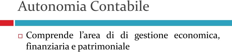 gestione economica,