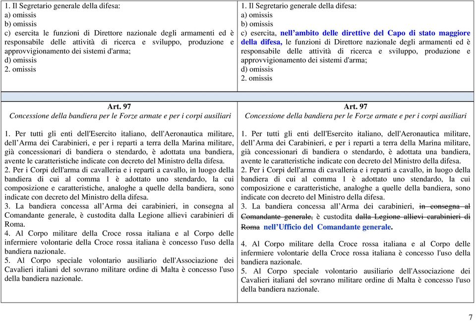 Il Segretario generale della difesa: a) omissis b) omissis c) esercita, nell ambito delle direttive del Capo di stato maggiore della difesa, le funzioni di Direttore nazionale degli armamenti ed è