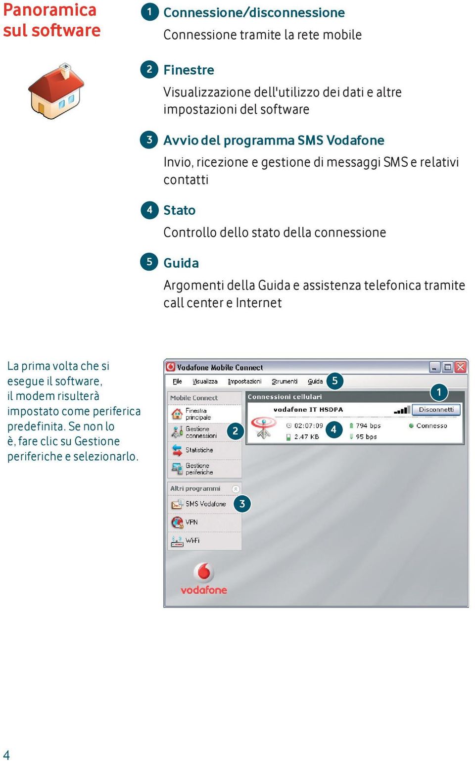 Controllo dello stato della connessione Guida Argomenti della Guida e assistenza telefonica tramite call center e Internet La prima volta che si