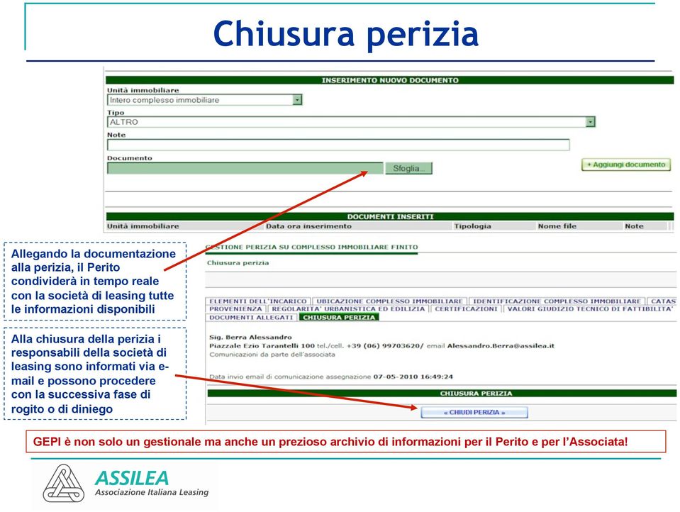 società di leasing sono informati via e- mail e possono procedere con la successiva fase di rogito o di