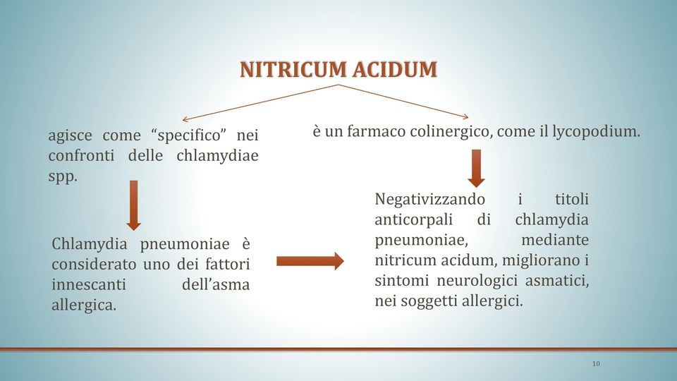 è un farmaco colinergico, come il lycopodium.